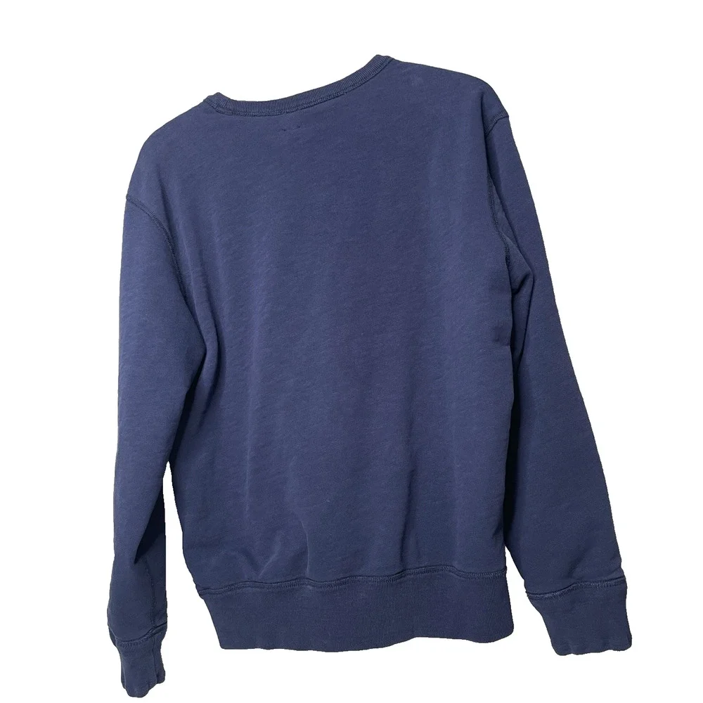 Polo Ralph Lauren Men’s Large Navy Blue Fleece Crewneck Sweatshirt Pony Logo